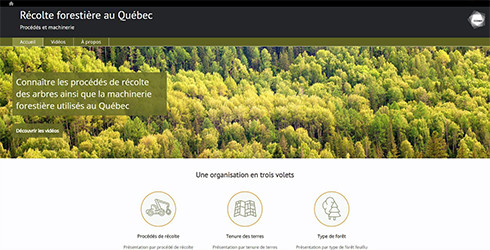 Récolte forestière au Québec